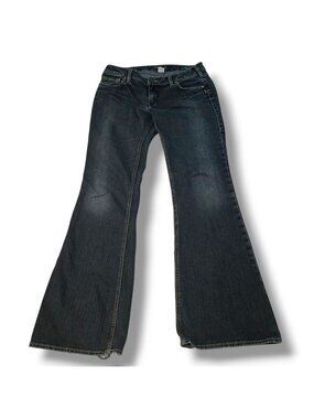 Silver Aiko jeans womens 31x33 (actual 32x31) low-rise boot-cut dark wash